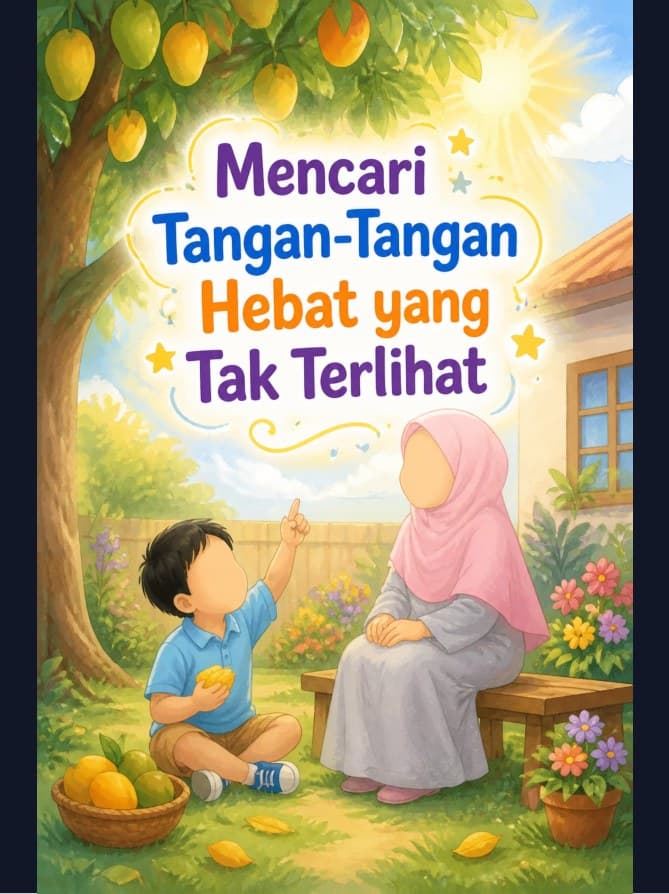 Cover storybook tangan